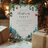 Charming Snowy Cottages Christmas 招待状