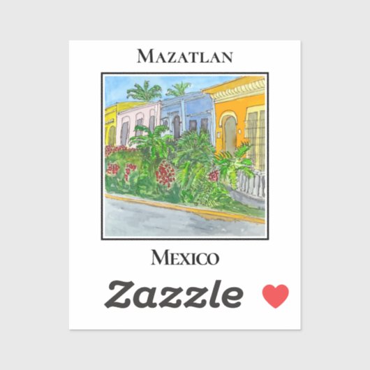 Charming Streets of Old Town Mazatlan シール (シート)