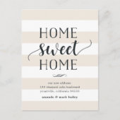 Charming Stripe | Moving Announcement 案内ポストカード (正面)