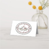 Charming Swan Pair Wedding Place Cards プレイスカード (裏面)