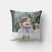 Charming Trendy Joy Holiday Photo クッション (正面)