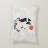 Charming Tuxedo Cat Stay Pawsitive Lumbar Accent P アクセントクッション (裏面(縦))