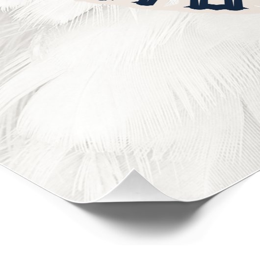 Charming Tuxedo Cat Stay Pawsitive Whimsical Gloss ポスター (コーナー)