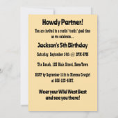 Charming Vintage Cactus 招待状 (裏面)