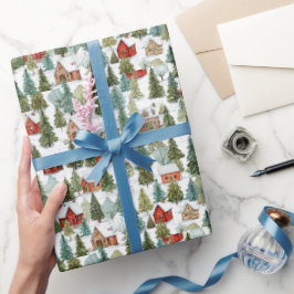 Charming Whimsical Christmas Wrapping Paper ラッピングペーパー