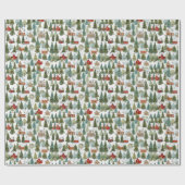 Charming Whimsical Christmas Wrapping Paper ラッピングペーパー (フラット)