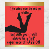 Charming Wine Labels to Win His Heart! ワインラベル (シングルラベル)
