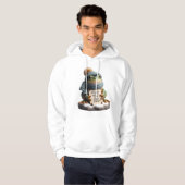 Charming Winter Frog in Knitwear: Cold ToesT-Shirt パーカ (正面フル)