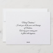 Charming winter village Merry Christmas card シーズンカード (裏面)