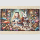 Charming Wonderland Tea Scene Crafting Decoupage 薄葉紙 (正面)