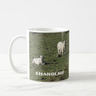 Charolaisおよび子牛のマグは脅えます コーヒーマグカップ