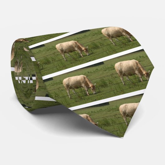 Charolaisは分野の牧草を食べを脅かします ネクタイ (ロール)