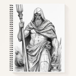 Charon Ferryman Marble Statue Gothic Ink Art Noteb ノートブック
