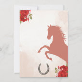 Charro/Huapangoキンセアニェラ招待状Red Roses 招待状 (裏面)