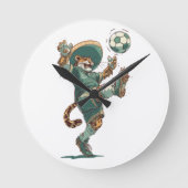 Charro Jaguar Striker ラウンド壁時計 (正面)