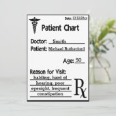 Chart For Patient Funny博士 招待状 (スタンド正面)