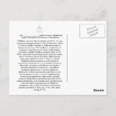 Charta PostalisPladgentiae VII Ecclesiarum Urbis ポストカード (裏面)