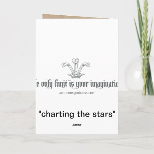 Charting the Stars Greeting Card カード (裏面)