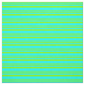 ChartreuseおよびCyan Lines Pattern ファブリック (見本)