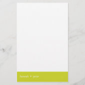 Chartreuseバナー：：ひな形 便箋 (正面)