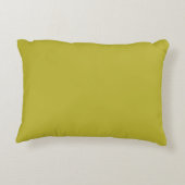 CHARTREUSE黄緑色無地の色 アクセントクッション (裏面)