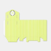 Chartreuse and white stripes monogram wedding フェイバーボックス (折り畳みなし)