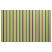 Chartreuse、Blue、Brown、Goldenrod、Red Lines ファブリック (ヤード)
