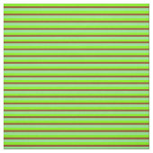 Chartreuse、Brown、およびLight Greenの各ストライプ ファブリック (見本)