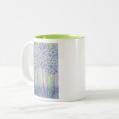 Chartreuse Figs水彩 ツートーンマグカップ (正面左)