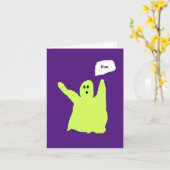 Chartreuse Ghostie Booカード カード (黄色い花)