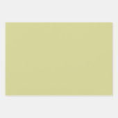 Chartreuse Gingham ラッピングペーパーシート (正面3)