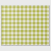 Chartreuse Gingham - Wrapping Paper ラッピングペーパー (フラット)