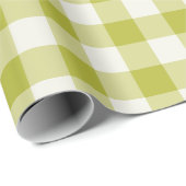 Chartreuse Gingham - Wrapping Paper ラッピングペーパー (ロールコーナー)