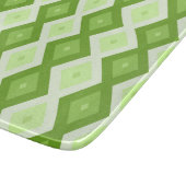 Chartreuse green diamond pattern カッティングボード (角)