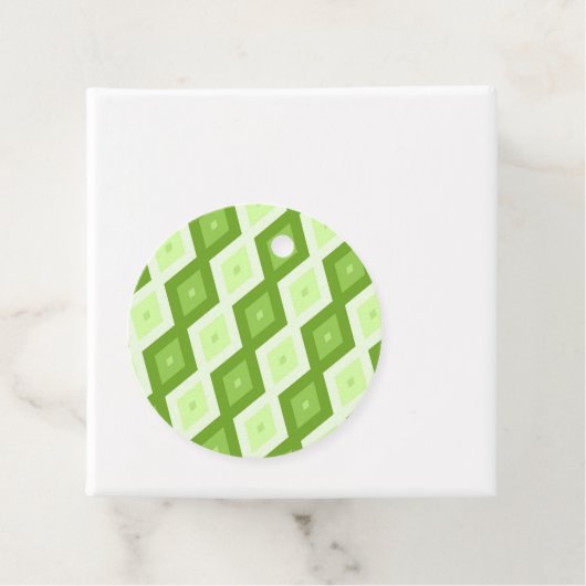 Chartreuse green diamond pattern フェイバータグ (インサイチュ)