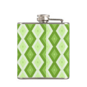 Chartreuse green diamond pattern フラスク (裏面)