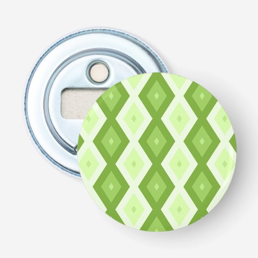 Chartreuse green diamond pattern 栓抜き (正面)