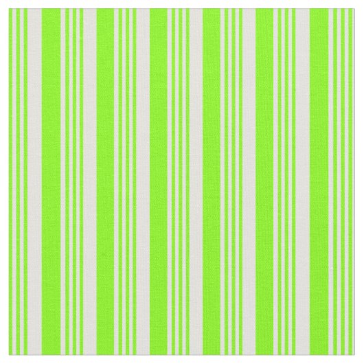 Chartreuse & Lightシアン色のストライプ ファブリック (クローズアップ)