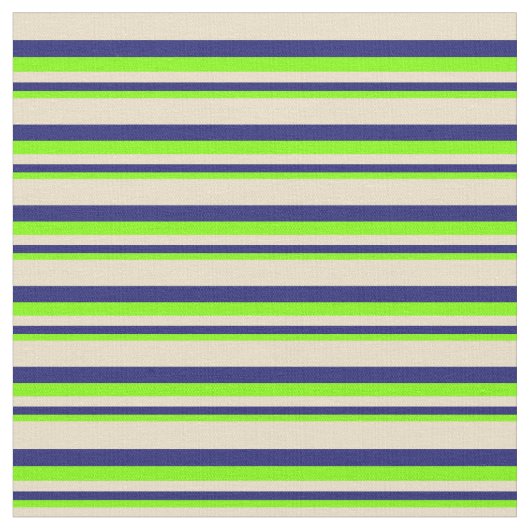 Chartreuse、Midnight Blue、およびTan Pattern ファブリック (クローズアップ)