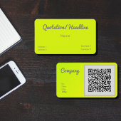 chartreuse yellow - QRコード –  名刺