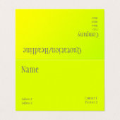 chartreuse yellow - QRコード – 折り畳み 名刺 (外部フラット)