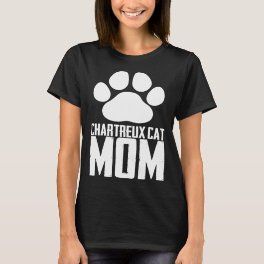 Chartreux cat  Chartreux  Chartreux kitten Tシャツ (正面)