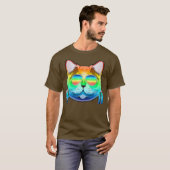 Chartreux Music DJ - Cat Collection Tシャツ (正面フル)