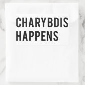 Charybdisが発生 長方形シール (バッグ)