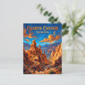 Charyn Canyon Kazakhstan ポストカード (スタンド正面)