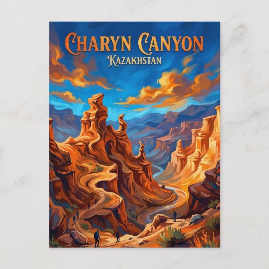 Charyn Canyon Kazakhstan ポストカード (正面)