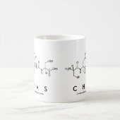 Chasペプチド名mug コーヒーマグカップ (中央)