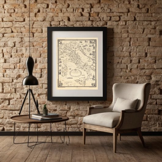 Chase 1935によるイタリアの絵図 ポスター