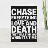 Chase Everything You Want Except Love And Death En カード (正面)