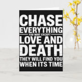 Chase Everything You Want Except Love And Death En カード (黄色い花)